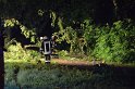 Sturm Radfahrer vom Baum erschlagen Koeln Flittard Duesseldorferstr P38
